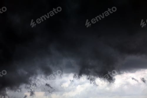 Preview: Dark And Dramatic Storm Clouds Area Background