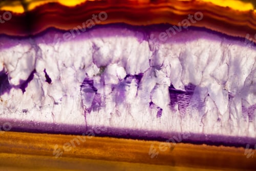 Preview: Agate And Quartz Slice - Beautiful Texture