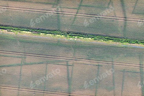 Preview: Aerial View Over The Rural Fields