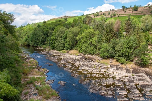 Preview: River Wye In The Welsh Hills In The Summertime.