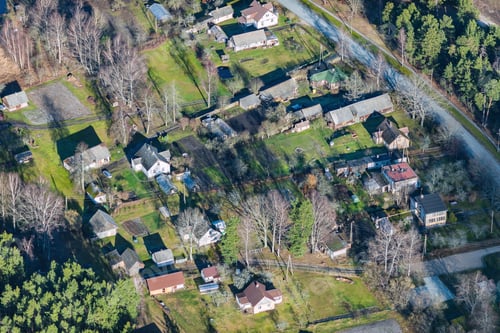 Preview: Aerial View Over The Village Berzciems