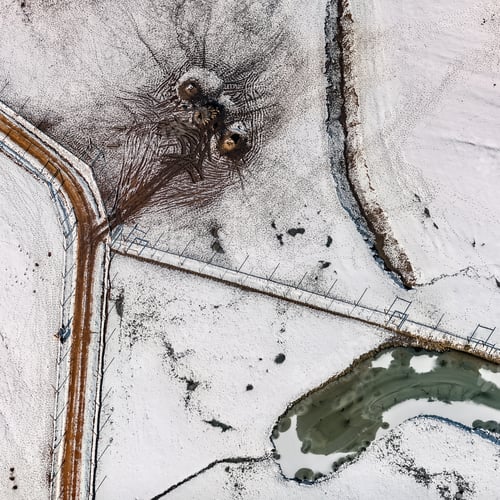 Preview: Aerial View Over The Rural Fields In Springtime