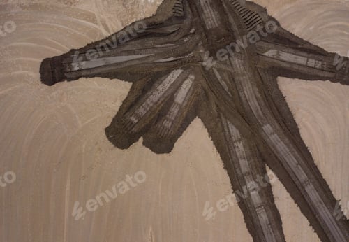 Preview: Aerial View Of Earth Moving Site With Different Brown Tones