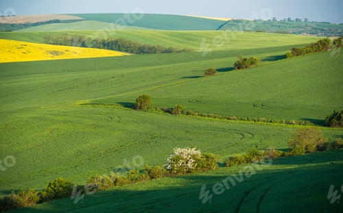 Preview: South Moravia Landscape And Farmland At Sunrise