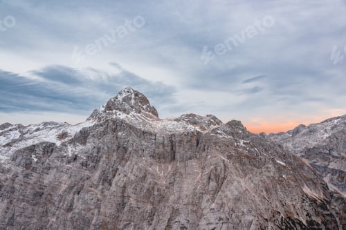 Preview: Cloudy Panorama On A Autumn Day In Julian Alps.