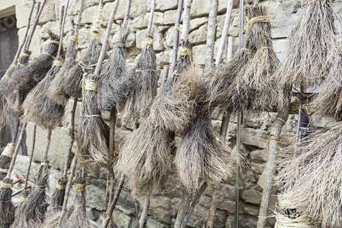 Preview: Witches Brooms, Brooms Detail At A Fair Witchcraft