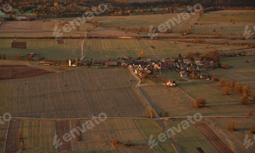 Preview: Slovenian Countryside At Sunrise