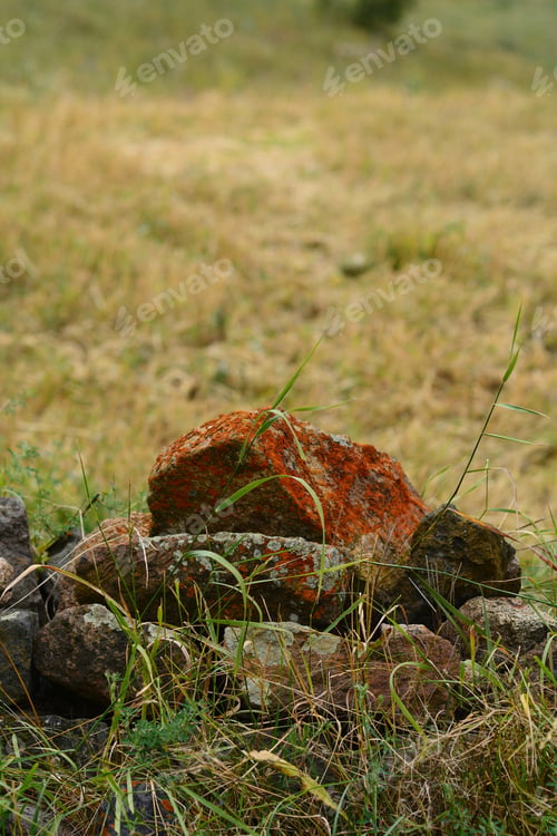 Preview: Nature Landscape With Big Stones In The Foreground, Armenia