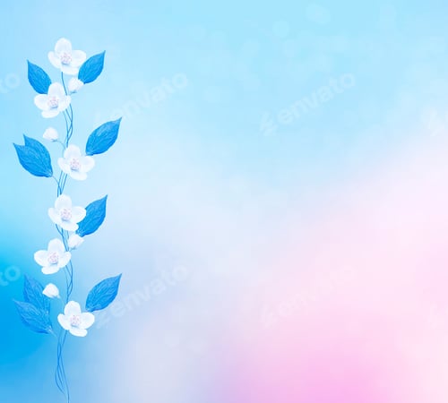 Preview: White Jasmine. The Branch Delicate Spring Flowers