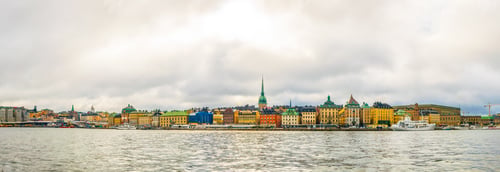 Preview: Panorama View Of Gamla Stan Dominated By Storkyrkan Church.