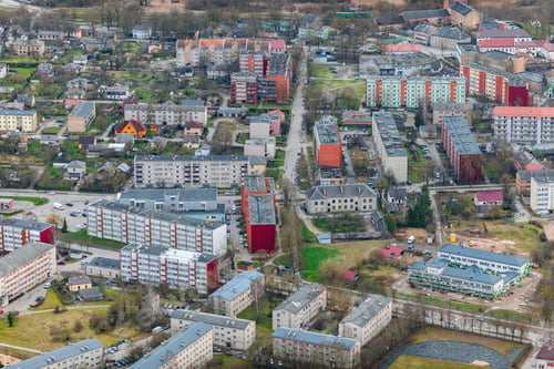 Preview: Aerial View Over The Tukums City (Latvia)