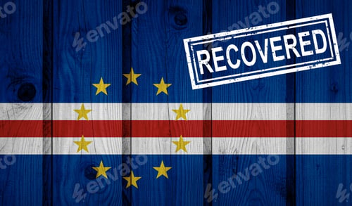 Preview: Flag Of Cape Verde That Survived Or Recovered From The Infections Of Corona Virus Epidemic Or