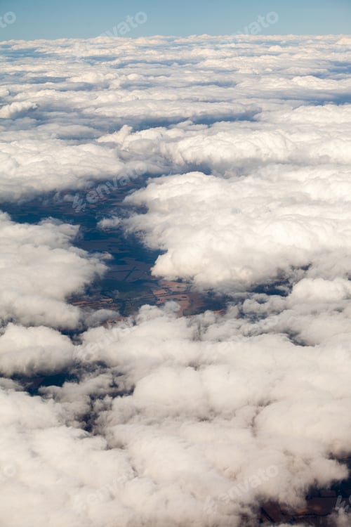 Preview: Beautiful, Dramatic Clouds And Sky Viewed From The Plane