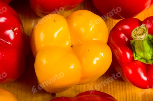 Preview: Colorful Mix Of The Freshest Red And Yellow Paprika, Bell Pepper