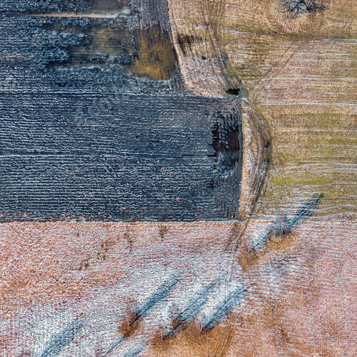 Preview: Aerial View Over The Rural Fields In Springtime
