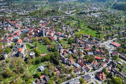 Preview: Aerial View Over The Cesis City