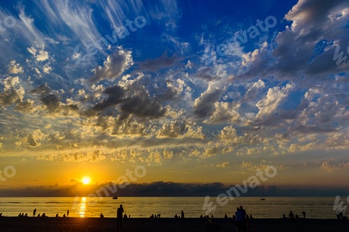 Preview: Spectacular Sunset Clouds Over The Black Sea, Batumi