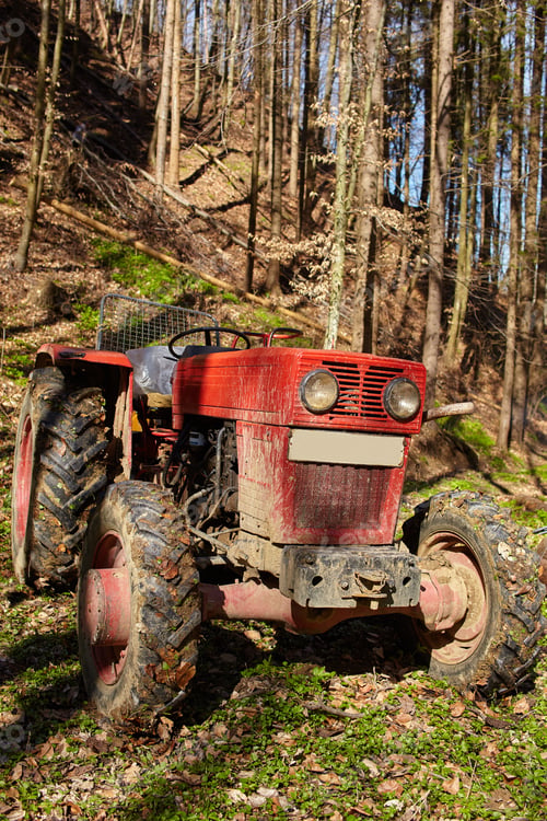 Preview: Logging Tractor With An Anchor Winch In The Forest