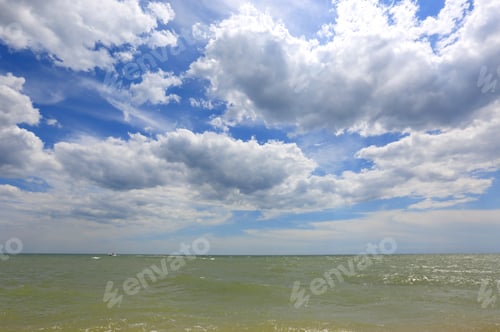 Preview: Nice Cloudy Sky Over Sea Surface