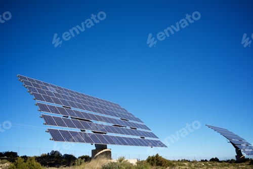 Preview: Huge Solar Panel For Electric Production In Zaragoza Province, Aragon, Spain.