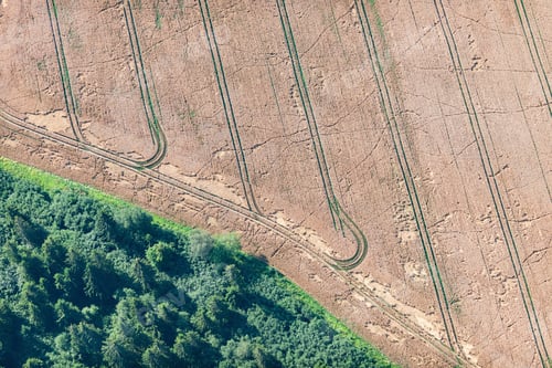 Preview: Aerial View Over The Rural Fields