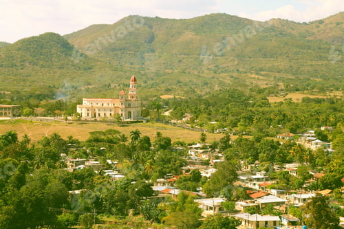 Preview: Cuba - Basilica Of El Cobre. Retro Photo Filter Color Style.