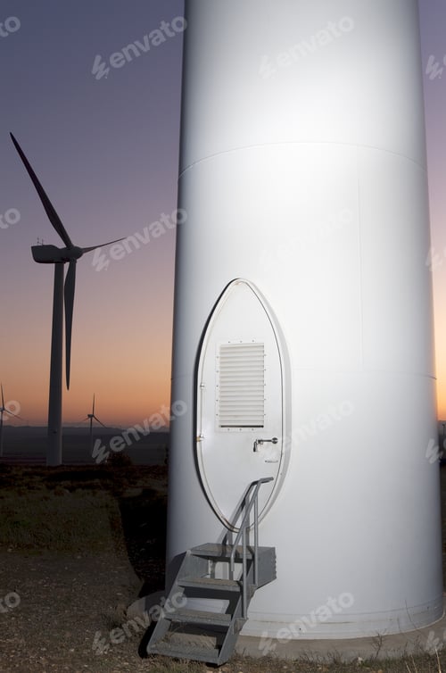 Preview: Entrance To A Windmill For Renowable Electric Production