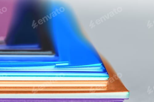 Preview: Abstract Composition And Texture From Sheet Of Colored Paper