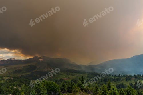 Preview: Wildfire Smoke In Sunshine Meadows, Canada