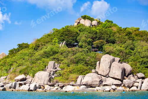 Preview: Seascape And Big Rocks, Beautiful Coastline Of Koh Tao, Thailand