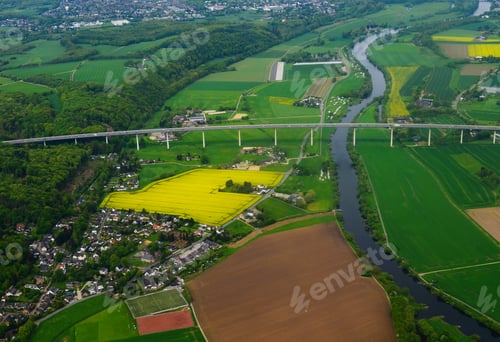 Preview: Amazing Panoramic View From Airplane, Germany