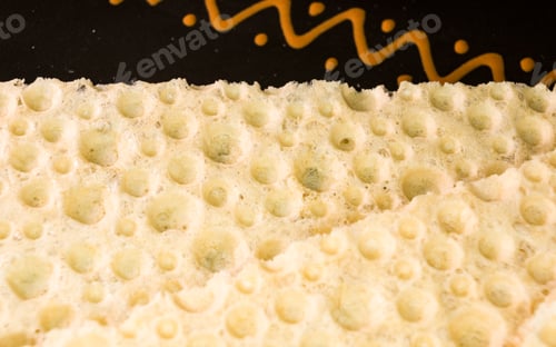 Preview: Diabetic Diet Crunches - Crispy Waffle Crispbread From Wheat, Texture