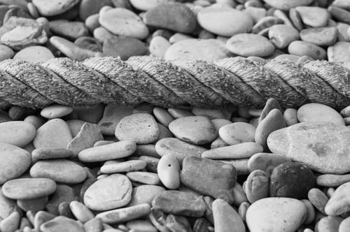 Preview: Old Marine Rope On The Pebble Beach