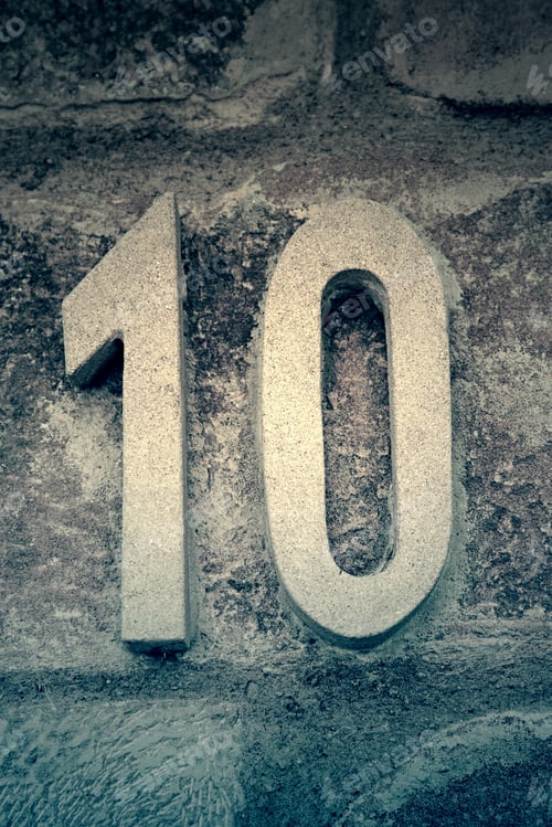 Preview: Number Ten Of Stone, Detail Of A Couple Of Information