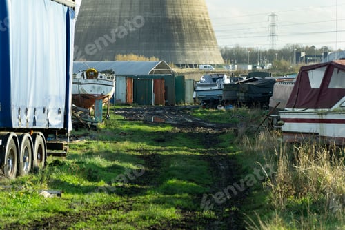 Preview: Muddy Track In A Boat Yard