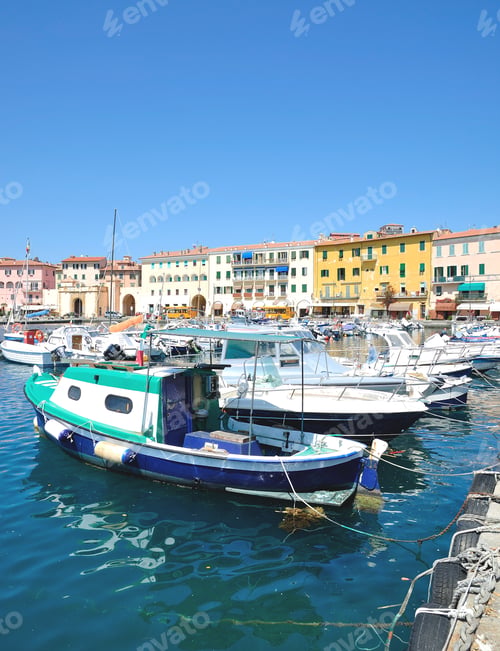 Preview: In Portoferraio On Island Of Elba,Tuscany,Mediterranean Sea,Italy