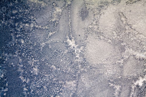 Preview: Ice Flowers On Glass - Texture And Background. High Resolution And Sharp, Beautiful Details