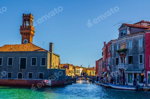 Preview: View Of Typical Buildings Of Murano Island Near Venice