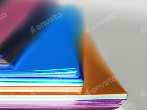 Preview: Abstract Composition And Texture From Sheet Of Colored Paper