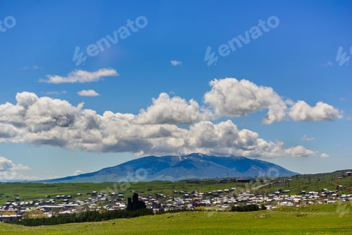 Preview: Aparan From Above And Arailer Mountain, Armenia