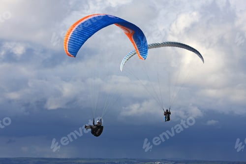Preview: Paragliders Above The Sea