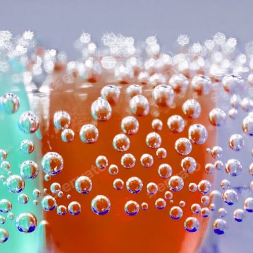 Preview: Abstract Composition With Underwater Tubes With Colorful Jelly Balls Inside And Bubbles