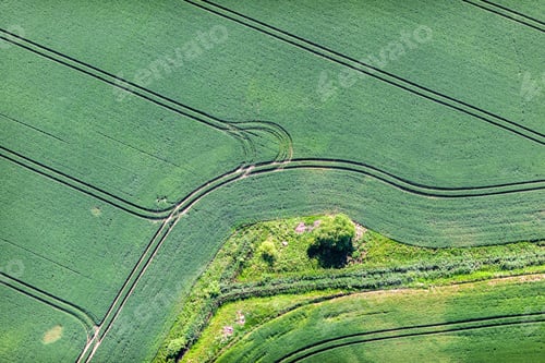 Preview: Aerial View Over The Rural Fields