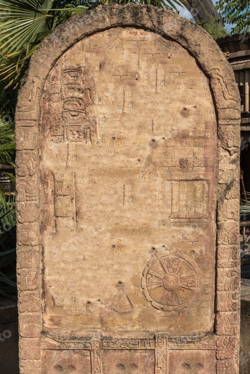 Preview: Stone Stele Inside A Park In Italy