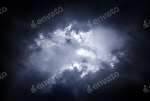 Preview: Dark And Dramatic Storm Clouds Area Background