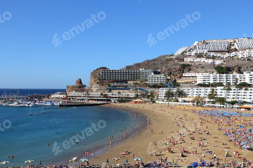 Preview: Gran Canaria Beach - Tourist Cove Of Puerto Rico. Canary Islands, Spain.