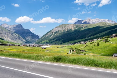 Preview: Alpine Village. Livigno, Lombardy, Italy.