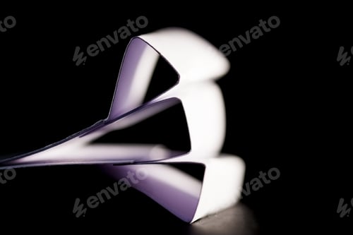 Preview: Colorful Paper Shapes. Image Has Grain Texture Visible On Maximum Size
