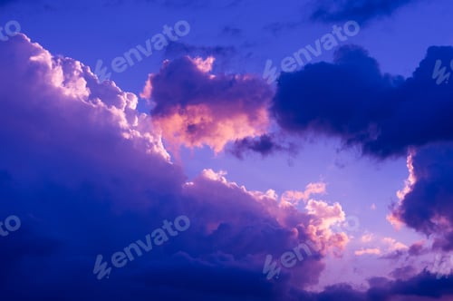 Preview: Landscape With Dramatic Light - Beautiful Golden Sunset With Saturated Sky And Clouds.