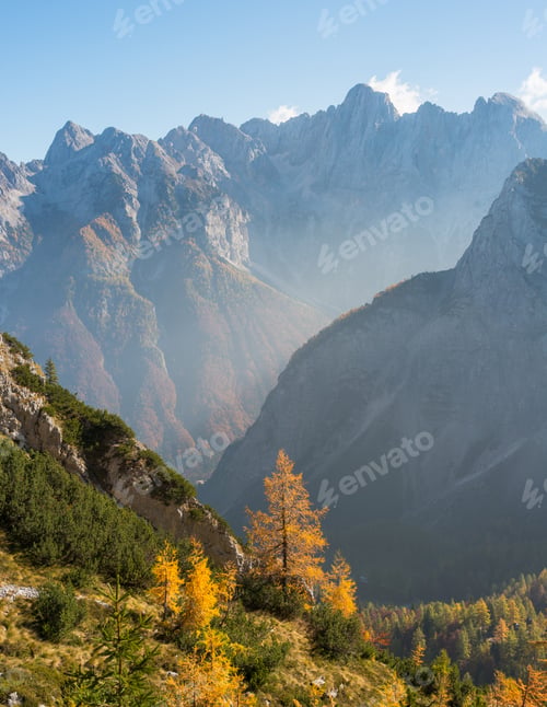 Preview: Autumn At Slemenova Spica In The Julian Alps Mountains